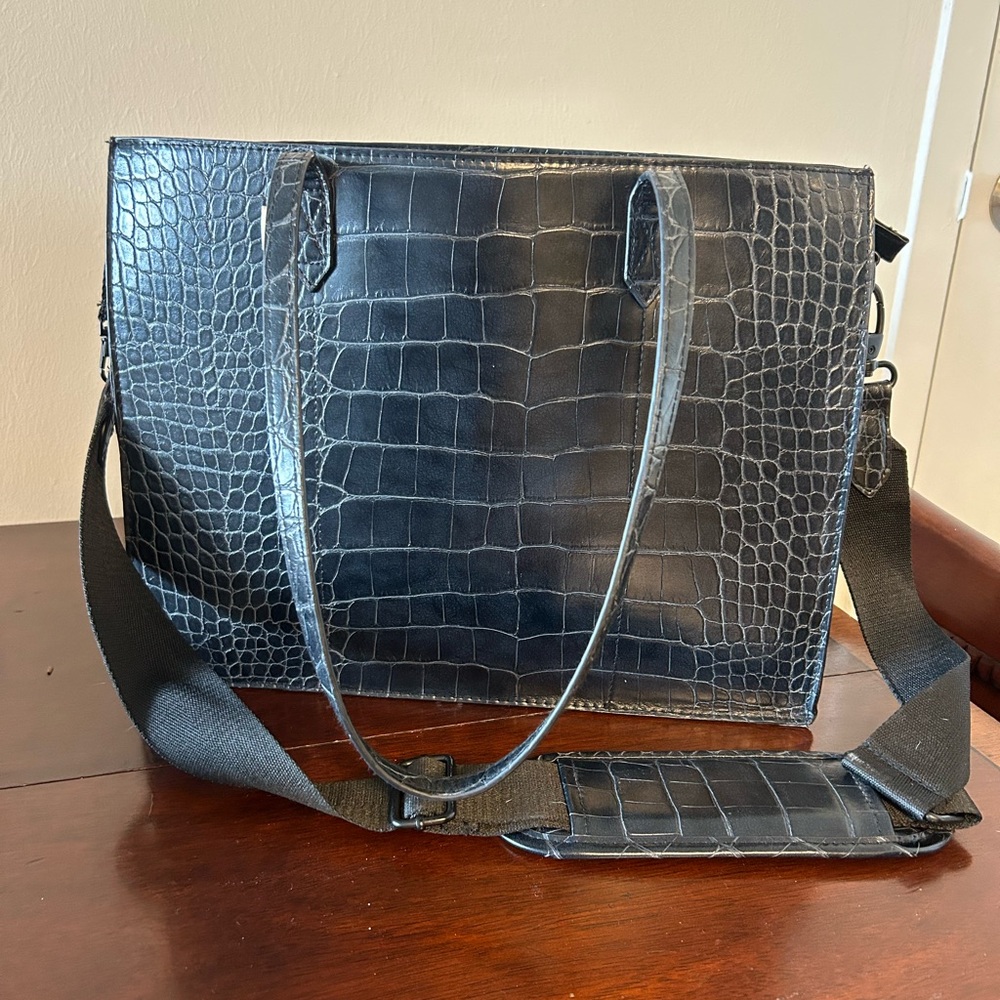 Beis Work Tote - Black Croc
